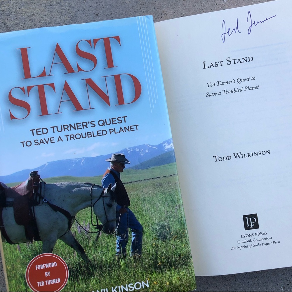 Billionaire Ted Turner Signed 2013 Book Last Stand HC Media Legend CNN TBS TNT